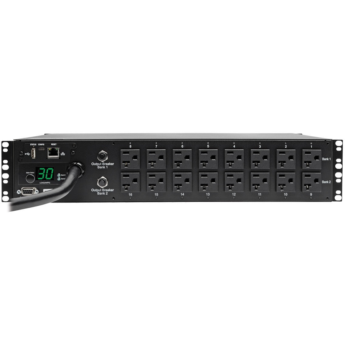 Tripp Lite PDU Switched 120V 30A 5-15/20R 16 Outlet 2URM -Special Price - 16 x NEMA 5-20R - 2U Rack-mountable - PDUMH30NET - eCommerce Business Prime