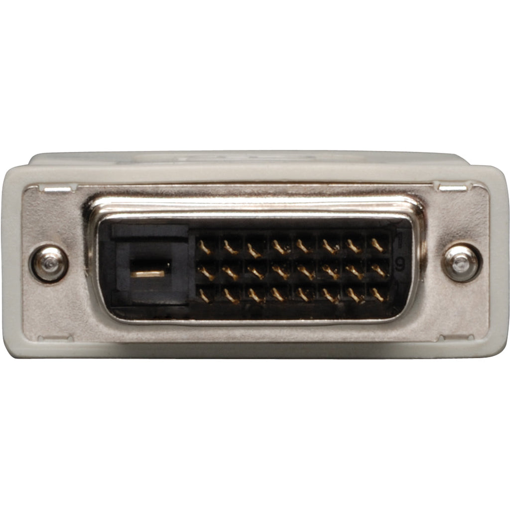 Tripp Lite DVI-I to DVI-D Dual Link Video Cable Adapter (F/M) - 1 x DVI-D Digital Video Male - 1 x DVI-I Video Female - Gold Contact - Beige - P118-000 - eCommerce Business Prime