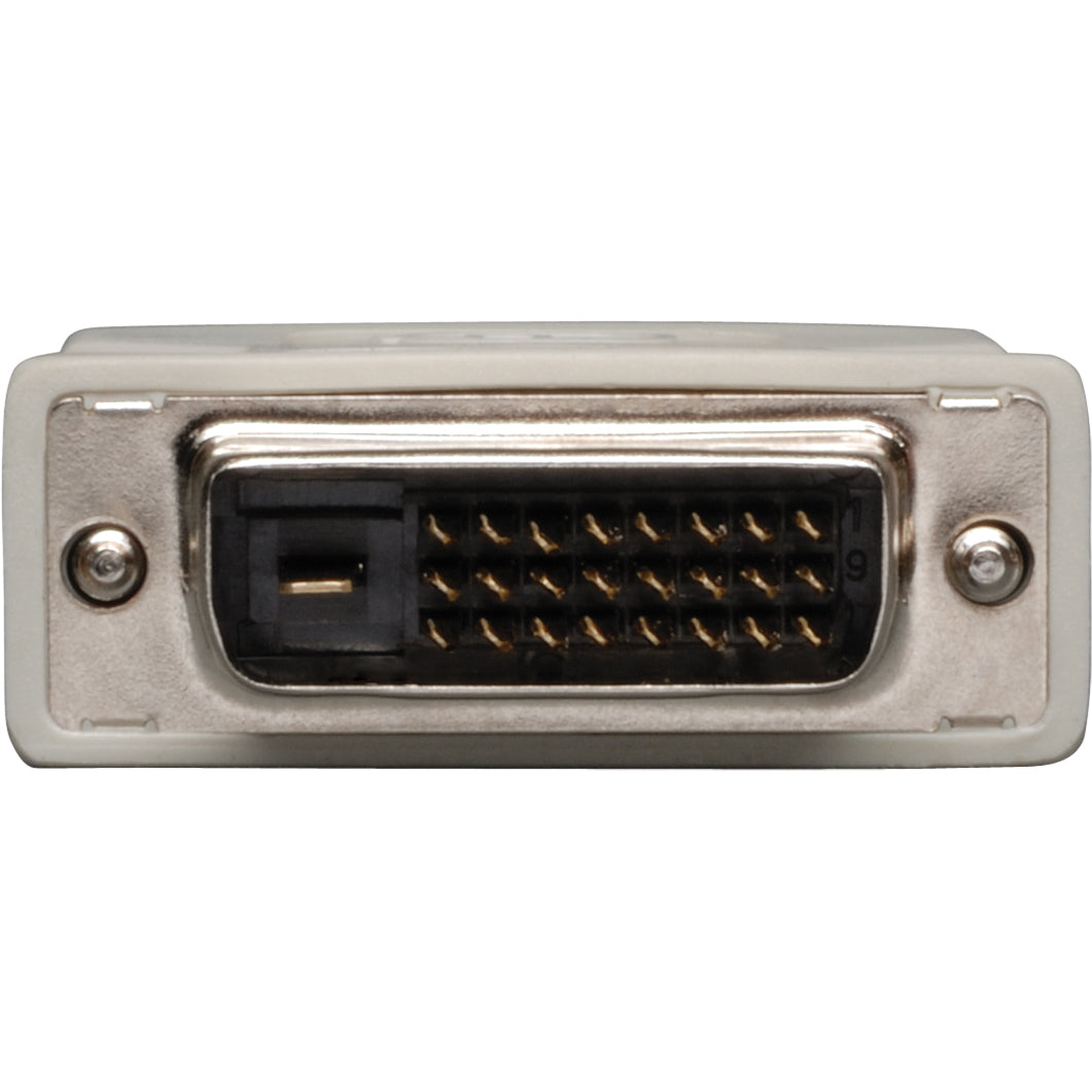 Tripp Lite DVI-I to DVI-D Dual Link Video Cable Adapter (F/M) - 1 x DVI-D Digital Video Male - 1 x DVI-I Video Female - Gold Contact - Beige - P118-000 - eCommerce Business Prime