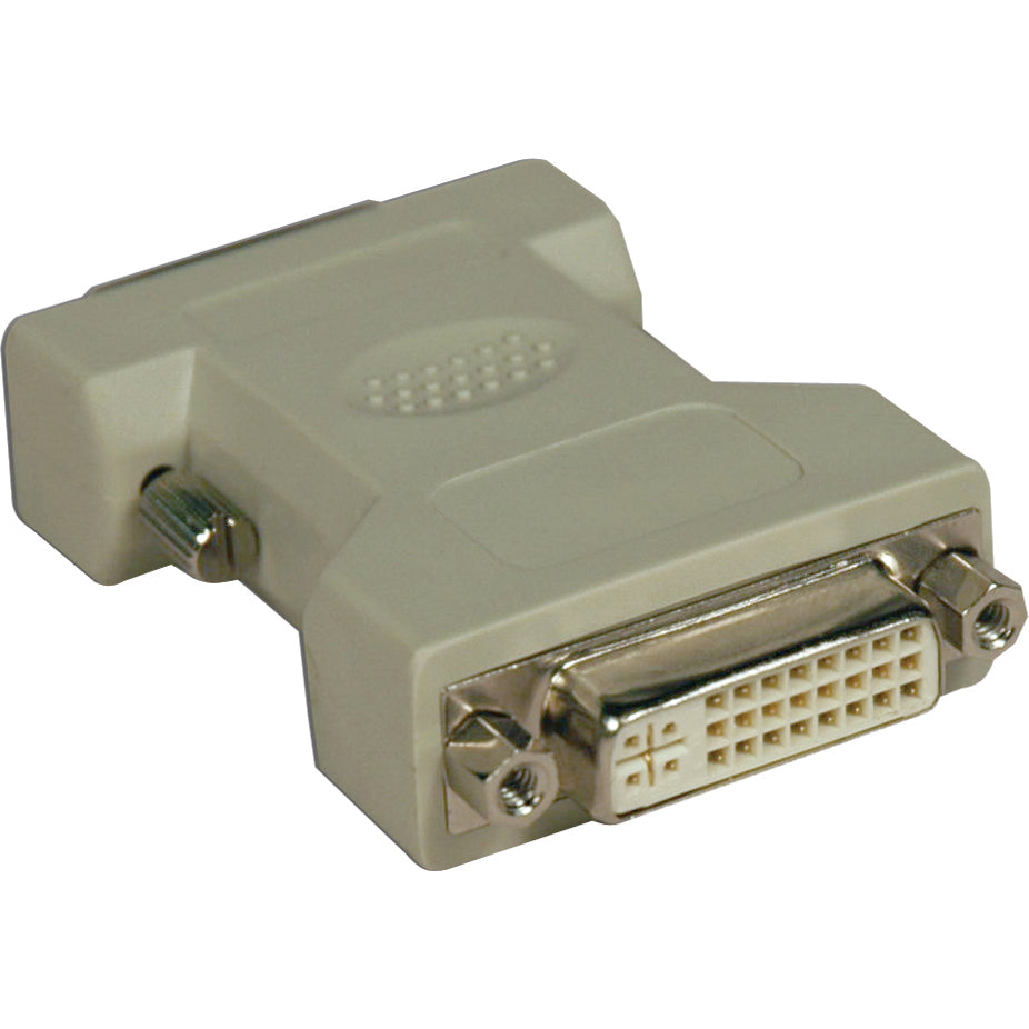 Tripp Lite DVI-I to DVI-D Dual Link Video Cable Adapter (F/M) - 1 x DVI-D Digital Video Male - 1 x DVI-I Video Female - Gold Contact - Beige - P118-000 - eCommerce Business Prime