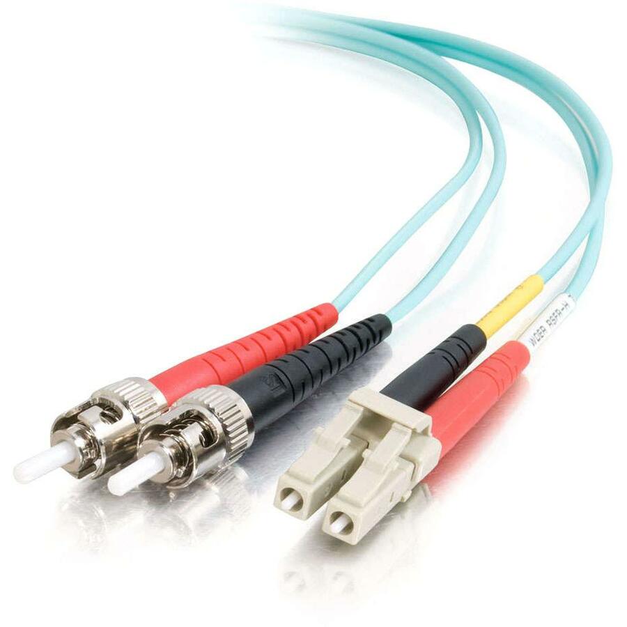 C2G 1m LC-ST 10Gb 50/125 Duplex Multimode OM3 Fiber Cable - Aqua - 3ft - 1m LC-ST 10Gb 50/125 Duplex Multimode OM3 Fiber Cable - Aqua - 3ft - 36121 - eCommerce Business Prime