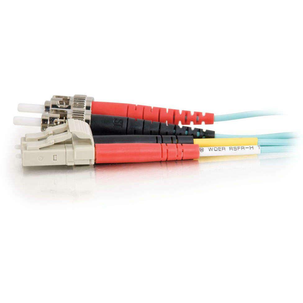 C2G-10m LC-ST 10Gb 50/125 OM3 Duplex Multimode PVC Fiber Optic Cable - Aqua - Fiber Optic for Network Device - LC Male - ST Male - 10Gb - 50/125 - Duplex Multimode - OM3 - 10GBase-SR, 10GBase-LRM - 10...  - 36130 - eCommerce Business Prime