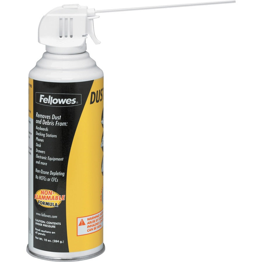 Fellowes Pressurized Duster - For Keyboard - 10 fl oz - Ozone-safe, Non-flammable, Moisture-free, Oil-free, Residue-free, CFC-free, HFC-free - 1 Each - White - 99790 - eCommerce Business Prime