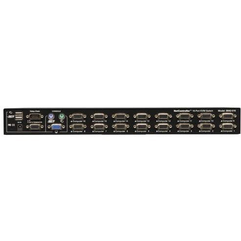 Tripp Lite 16-Port Rackmount USB / PS2 KVM Switch w/ On-Screen Display 1U - 16 x 1 - 16 x HD-15 - 1U - Rack-mountable - B042-016 - eCommerce Business Prime
