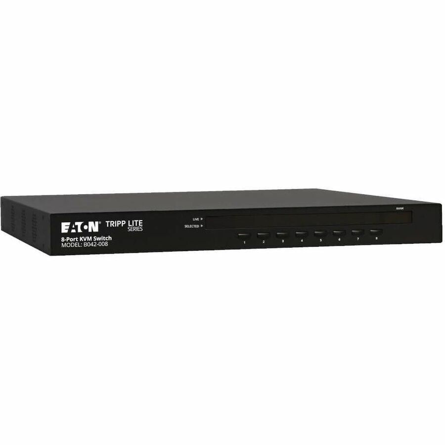 Tripp Lite Rackmount KVM Switch 8-Port / USB / PS2 w/ On Screen Display 1U - 8 x 1 - 8 x HD-15 - 1U - Rack-mountable - B042-008 - eCommerce Business Prime