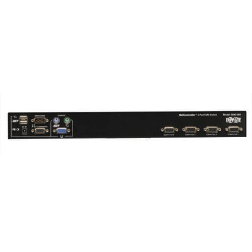 Tripp Lite Rackmount KVM Switch 4-Port / USB / PS2 w/ On-Screen Display 1U - 4 x 11U - Rack-mountable - B042-004 - eCommerce Business Prime