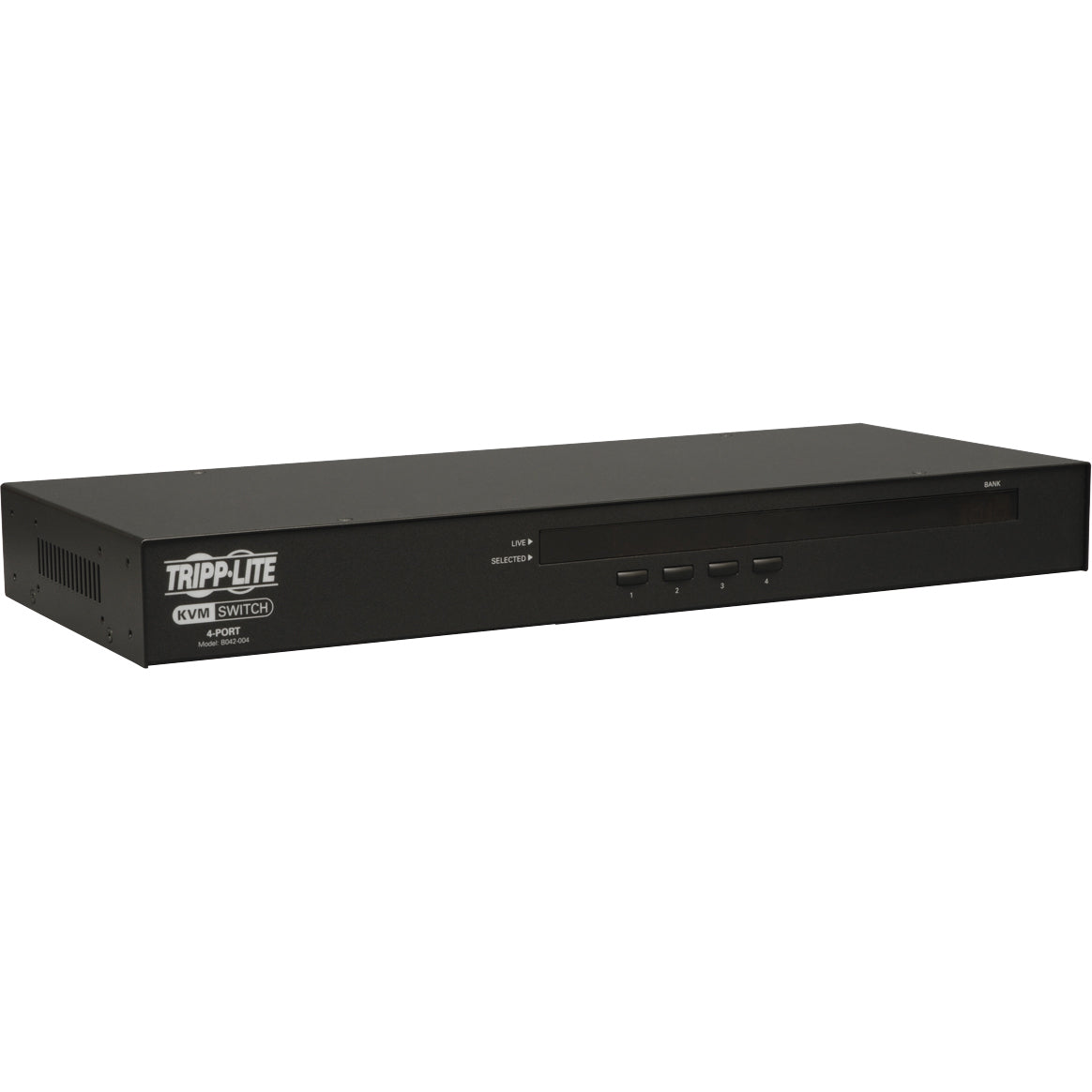 Tripp Lite Rackmount KVM Switch 4-Port / USB / PS2 w/ On-Screen Display 1U - 4 x 11U - Rack-mountable - B042-004 - eCommerce Business Prime