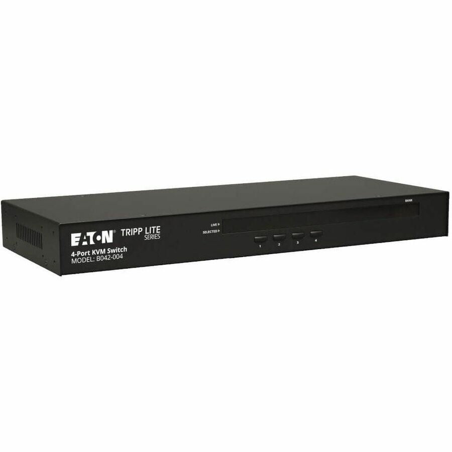 Tripp Lite Rackmount KVM Switch 4-Port / USB / PS2 w/ On-Screen Display 1U - 4 x 11U - Rack-mountable - B042-004 - eCommerce Business Prime