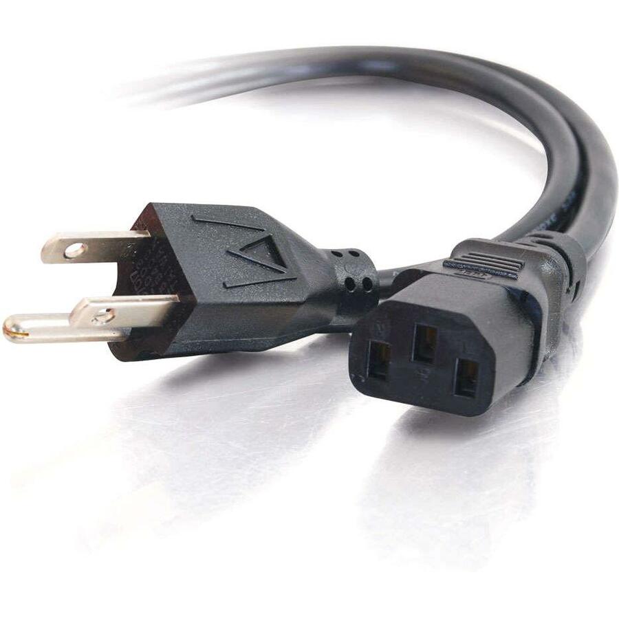 C2G 2ft Universal Power Cord - 16 AWG - NEMA 5-15P to IEC320C13 - 2ft 16 AWG Universal Power Cord (NEMA 5-15P to IEC320C13) (TAA Compliant) - 29925 - eCommerce Business Prime