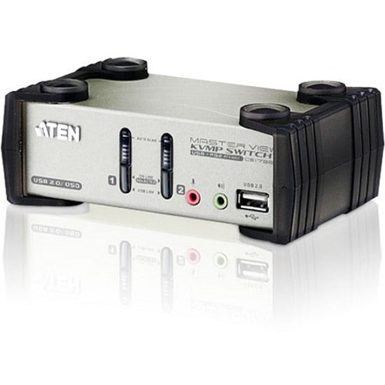 Aten CS1732B 2-Port USB KVMP Switch - 2 x 1 - 2 x HD-15 Keyboard/Mouse/Video - CS1732B - eCommerce Business Prime