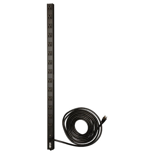 Tripp Lite PDU Basic 120V 15A 5-15R 14 Outlet 5-15P Vertical 0URM - 14 x NEMA 5-15R - 1800VA - Zero U Vertical Rackmount - PDUV15 - eCommerce Business Prime