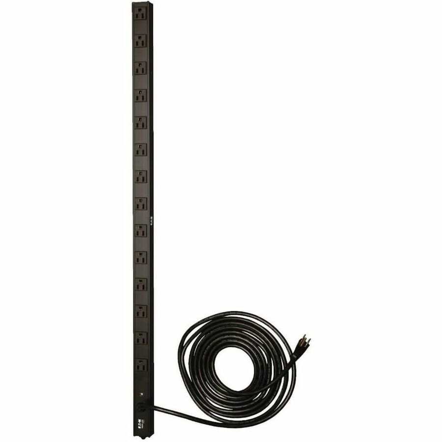 Tripp Lite PDU Basic 120V 15A 5-15R 14 Outlet 5-15P Vertical 0URM - 14 x NEMA 5-15R - 1800VA - Zero U Vertical Rackmount - PDUV15 - eCommerce Business Prime