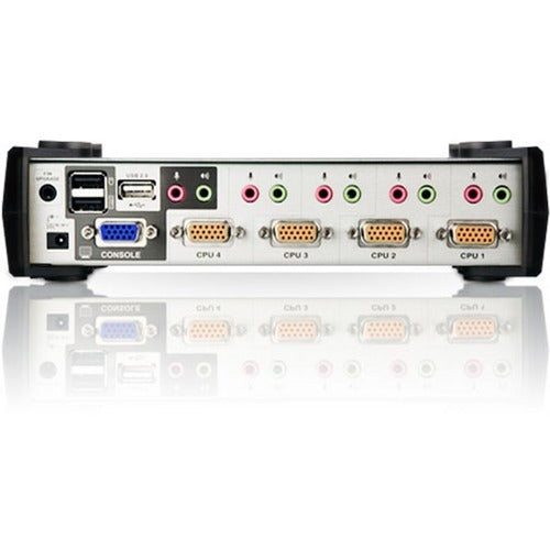 Aten CS1734B 4-Port USB KVMP Switch - 4 x 1 - 4 x HD-15 Keyboard/Mouse/Video - CS1734B - eCommerce Business Prime