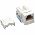 Tripp Lite Cat6 Cat5e 110 Style Punch down Keystone Jack RJ45 White TAA GSA - RJ-45 - N238-001-WH - eCommerce Business Prime