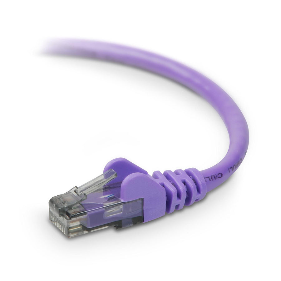 Belkin Cat. 6 High Performance UTP Patch Cable - RJ-45 Male - RJ-45 Male - 14ft - Purple - A3L980-14-PUR-S - eCommerce Business Prime