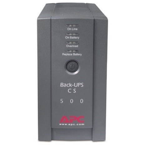 APC Back-UPS CS 500VA Tower UPS - 500VA/300W - 3 Minute Full Load - 3 x NEMA 5-15R - Battery Backup System, 3 x NEMA 5-15R - Surge-protected - eCommerce Business Prime