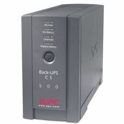 APC Back-UPS CS 500VA Tower UPS - 500VA/300W - 3 Minute Full Load - 3 x NEMA 5-15R - Battery Backup System, 3 x NEMA 5-15R - Surge-protected - eCommerce Business Prime