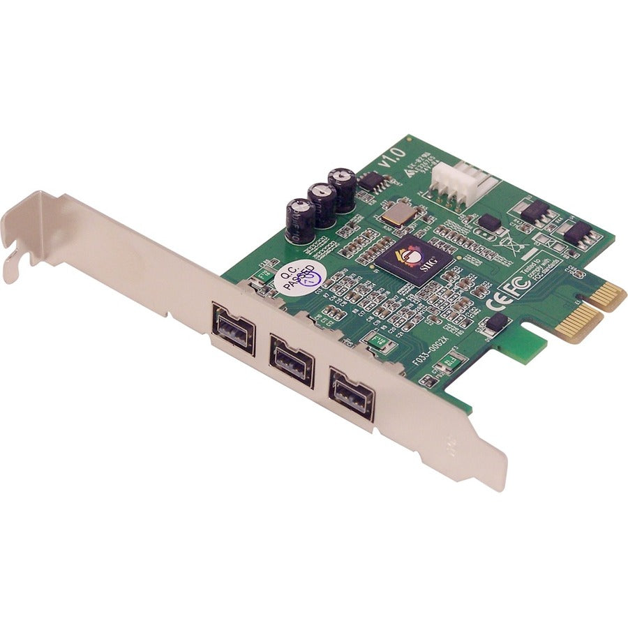 SIIG NN-FW0012-S1 FireWire Adapter - 3 x 9-pin FireWire 800 Female IEEE 1394b FireWire - Plug-in Card - Retail - NN-FW0012-S1 - eCommerce Business Prime