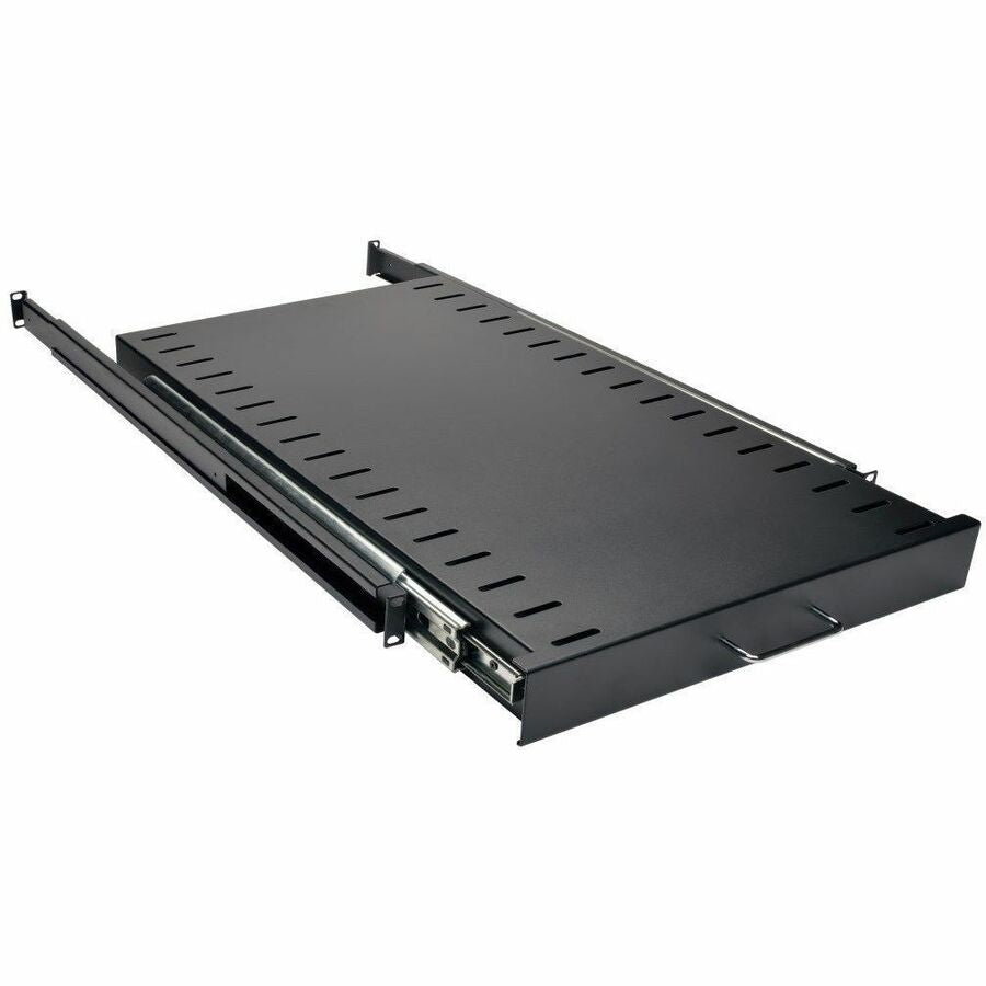 Tripp Lite Rack Enclosure Cabinet Heavy Duty Sliding Shelf 200lb Capacity - Black - Cold-rolled Steel (CRS) - 100 lb Maximum Weight Capacity - SRSHELF4PSLHD - eCommerce Business Prime