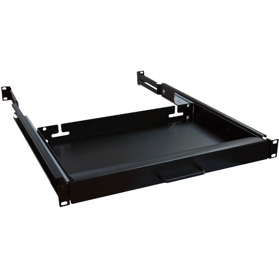 Tripp Lite Rack Enclosure Server Cabinet Keyboard Shelf 25lb Capacity - Black - Cold-rolled Steel (CRS) - 25 lb Maximum Weight Capacity - SRSHELF4PKYBD - eCommerce Business Prime
