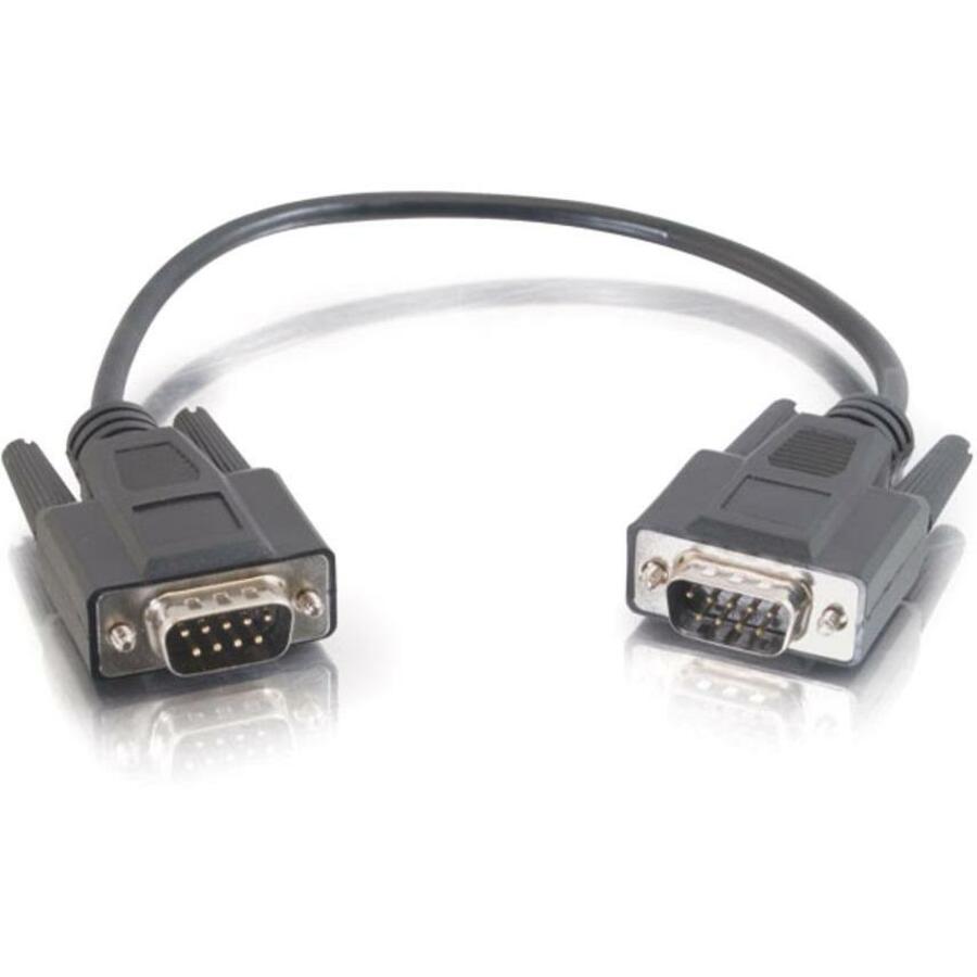 C2G 3ft DB9 M/M Cable - Black - DB-9 Male Serial - DB-9 Male Serial - 3ft - Black - 25220 - eCommerce Business Prime