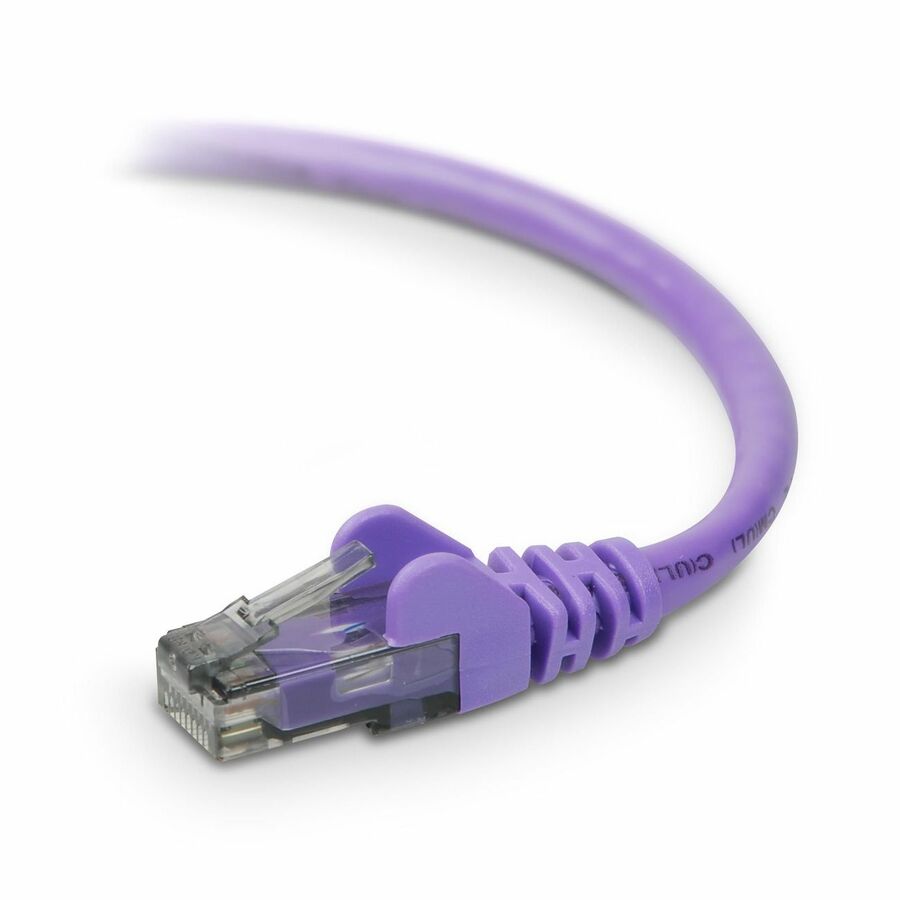 Belkin Cat. 6 UTP Patch Cable - RJ-45 Male - RJ-45 Male - 20ft - Purple - A3L980-20-PUR-S - eCommerce Business Prime