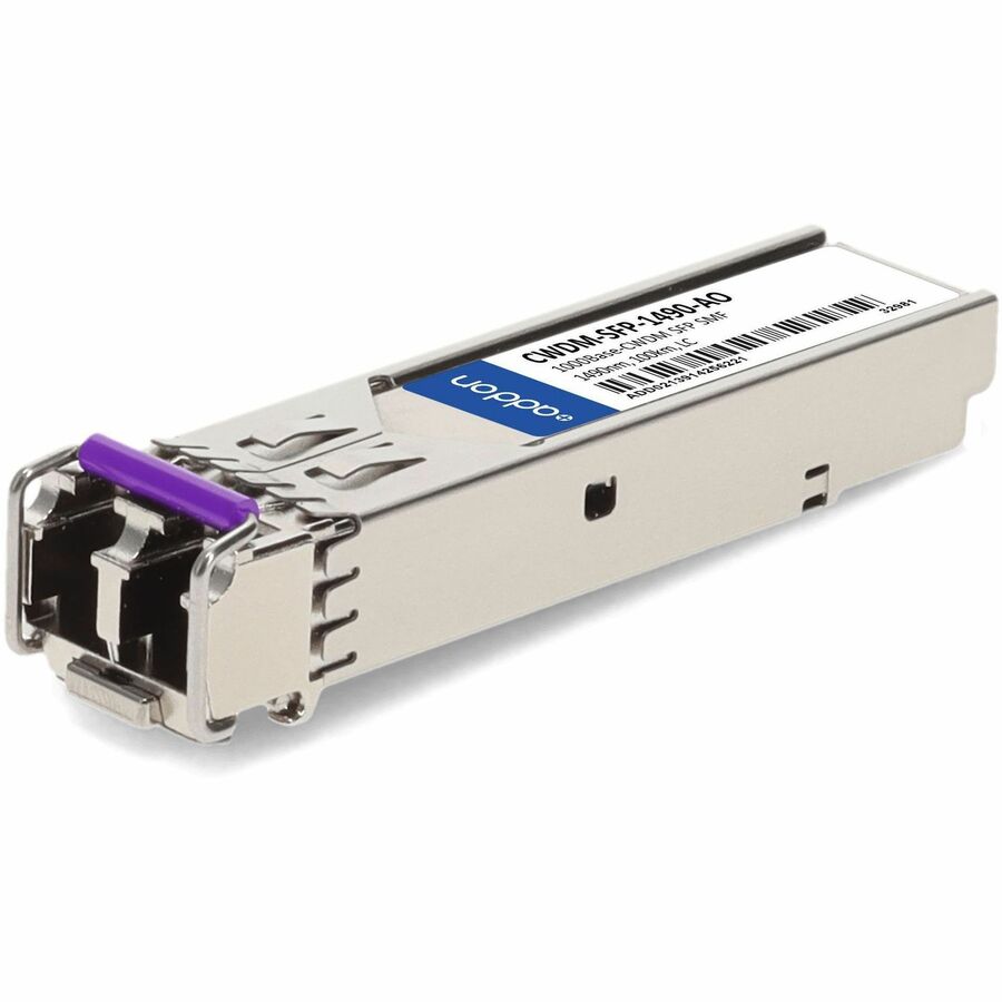 AddOn Cisco CWDM-SFP-1490 Compatible TAA Compliant 1000Base-CWDM SFP Transceiver (SMF, 1490nm, 100km, LC) - 100% compatible and guaranteed to work - CWDM-SFP-1490-AO - eCommerce Business Prime