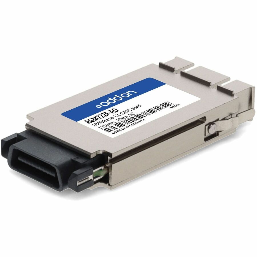 AddOn Netgear AGM722F Compatible TAA Compliant 1000Base-LX GBIC Transceiver (SMF, 1310nm, 10km, SC) - 100% compatible and guaranteed to work - AGM722F-AO - eCommerce Business Prime