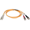 Tripp Lite 50M Duplex Multimode 62.5/125 Fiber Optic Patch Cable LC/ST 164' 164ft 50 Meter - ST Male - LC Male - 164.04ft - Orange - N318-50M - eCommerce Business Prime