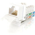 C2G 90&deg; Cat5E RJ45 UTP Keystone Jack - White - RJ-45, 110-punchdown - 35201 - eCommerce Business Prime