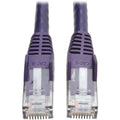 Tripp Lite 7ft Cat6 Gigabit Snagless Molded Patch Cable RJ45 M/M Purple 7' - 2.1m - 1 x RJ-45 Male - 1 x RJ-45 Male - Purple - N201-007-PU - eCommerce Business Prime