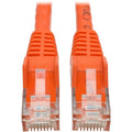 Tripp Lite 2ft Cat6 Gigabit Snagless Molded Patch Cable RJ45 M/M Orange 2' - 61cm - 1 x RJ-45 Male - 1 x RJ-45 Male - Orange - N201-002-OR - eCommerce Business Prime