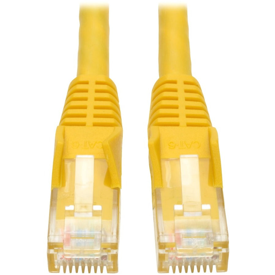 Tripp Lite 20ft Cat6 Gigabit Snagless Molded Patch Cable RJ45 M/M Yellow 20' - 20ft - 1 x RJ-45 Male - 1 x RJ-45 Male - Yellow - N201-020-YW - eCommerce Business Prime