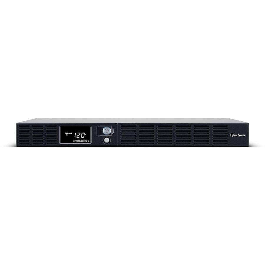 CyberPower OR1500LCDRM1U Smart App LCD UPS Systems - 1500VA/900W, 120 VAC, NEMA 5-15P, 1U, Rackmount, 6 Outlets, LCD, PowerPanel&reg; Business, $300000 CEG, 3YR Warranty - OR1500LCDRM1U - eCommerce Business Prime