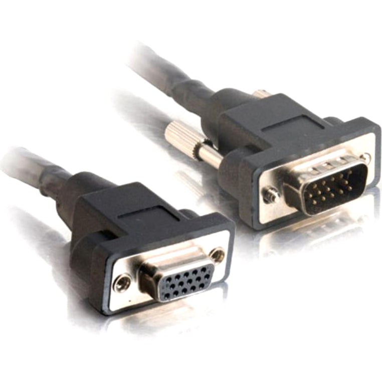 C2G 3ft Panel-Mount HD15 SXGA M/F Monitor Extension Cable - HD-15 Male - HD-15 Female - 3ft - Black - 52094 - eCommerce Business Prime