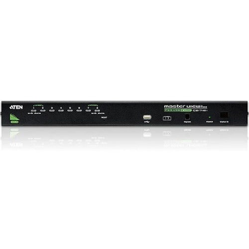 Aten CS1708A 8-Port PS/2 USB KVM Switch-TAA Compliant - 8 x 1 - 8 x SPHD-15 Keyboard/Mouse/Video - 1U - Rack-mountable - CS1708A - eCommerce Business Prime