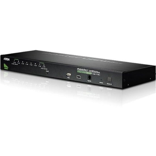 Aten CS1708A 8-Port PS/2 USB KVM Switch-TAA Compliant - 8 x 1 - 8 x SPHD-15 Keyboard/Mouse/Video - 1U - Rack-mountable - CS1708A - eCommerce Business Prime