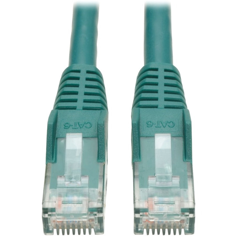 Tripp Lite 20ft Cat6 Gigabit Snagless Molded Patch Cable RJ45 M/M Green 20' - Category 6 - 20ft - 1 x RJ-45 Male - 1 x RJ-45 Male - Green - N201-020-GN - eCommerce Business Prime