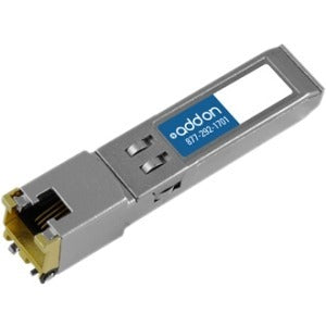 AddOn Cisco SFP-GE-T Compatible TAA Compliant 10/100/1000Base-TX SFP Transceiver (Copper, 100m, RJ-45) - 100% compatible and guaranteed to work - SFP-GE-T-AO - eCommerce Business Prime