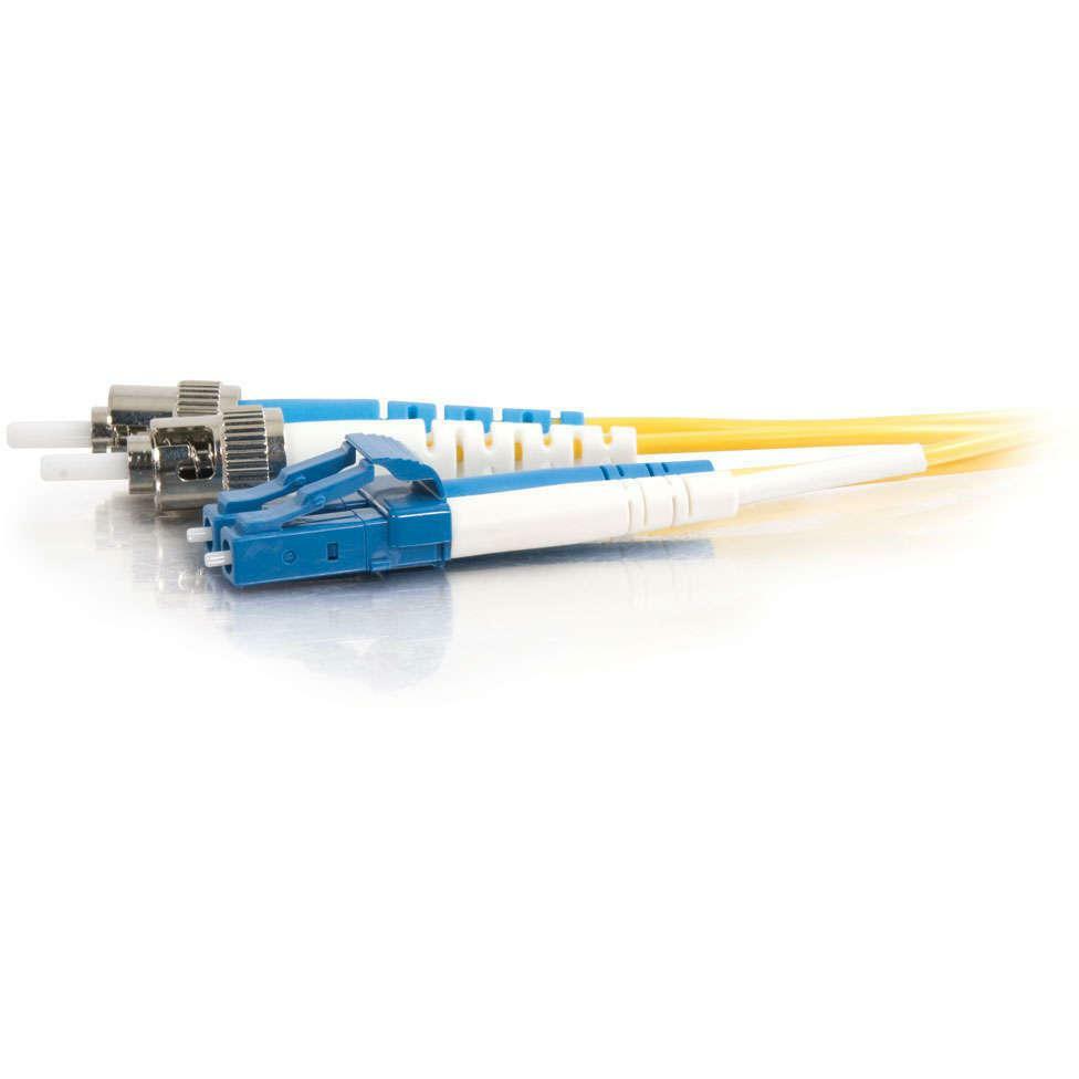 C2G-4m LC-ST 9/125 OS1 Duplex Singlemode PVC Fiber Optic Cable - Yellow - 4m LC-ST 9/125 Duplex Single Mode OS2 Fiber Cable - Yellow -13ft - 37477 - eCommerce Business Prime