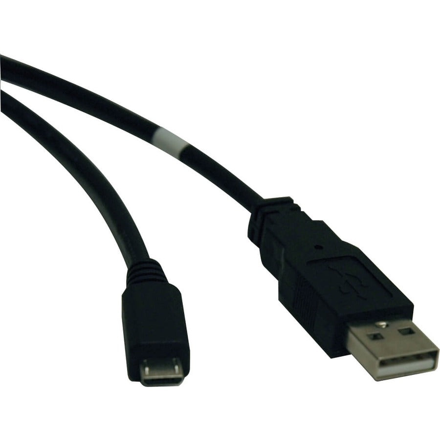 Tripp Lite 6ft USB 2.0 Hi-Speed Active Device Cable A to Micro-B M/M 6' - Type A Male USB - Micro Type B Male USB - 6ft - Black - U050-006 - eCommerce Business Prime