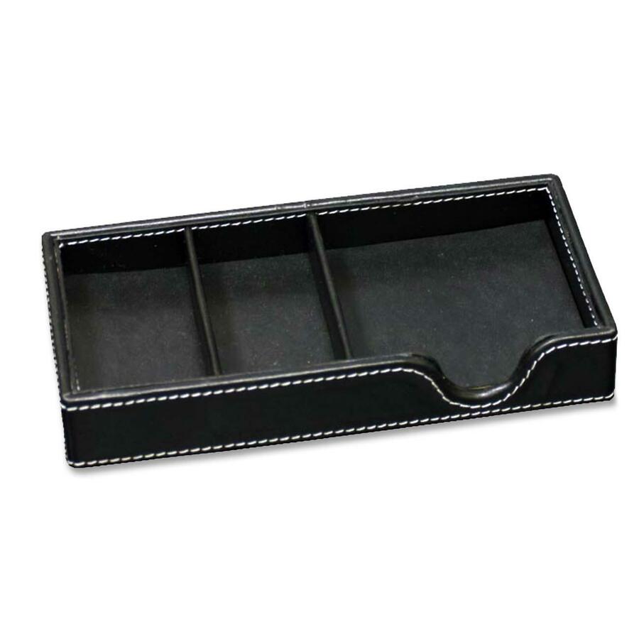 Filemode Stitched Simulated Desktop Organizer - Leather - Black - 00928 - eCommerce Business Prime