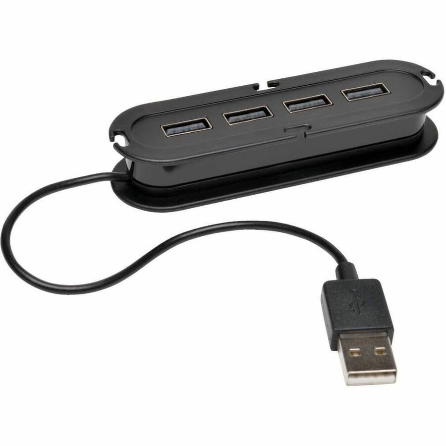 Tripp Lite 4-Port USB 2.0 Mobile Hi-Speed Ultra-Mini Hub w/ Power Adapter - USB - External - 4 USB Port(s) - U222-004-R - eCommerce Business Prime