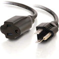C2G 2ft 16 AWG Outlet Saver Power Extension Cord (NEMA 5-15P to NEMA 5-15R) - 2ft - 29929 - eCommerce Business Prime