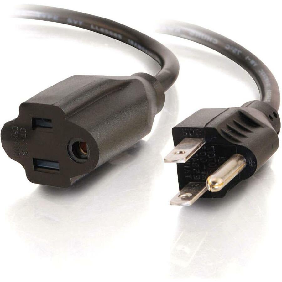 C2G 2ft 16 AWG Outlet Saver Power Extension Cord (NEMA 5-15P to NEMA 5-15R) - 2ft - 29929 - eCommerce Business Prime