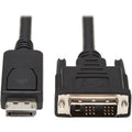 Tripp Lite 6ft DisplayPort to DVI-D / DP to DVI AdapterConverter Single Link Video Cable M/M - Single Link Adapter DP2DVI (M/M) 6-ft. - P581-006 - eCommerce Business Prime