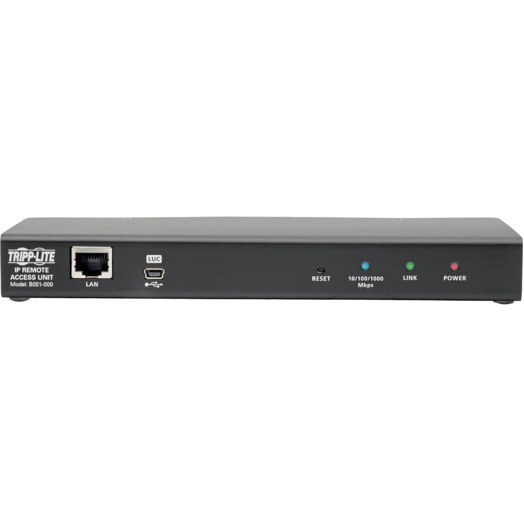 Tripp Lite KVM Server Remote Control External over IP RS-232 Port TAA GSA - 1 x 1 - 1 x Keyboard/Mouse/Video - 0U - Rack-mountable - B051-000 - eCommerce Business Prime