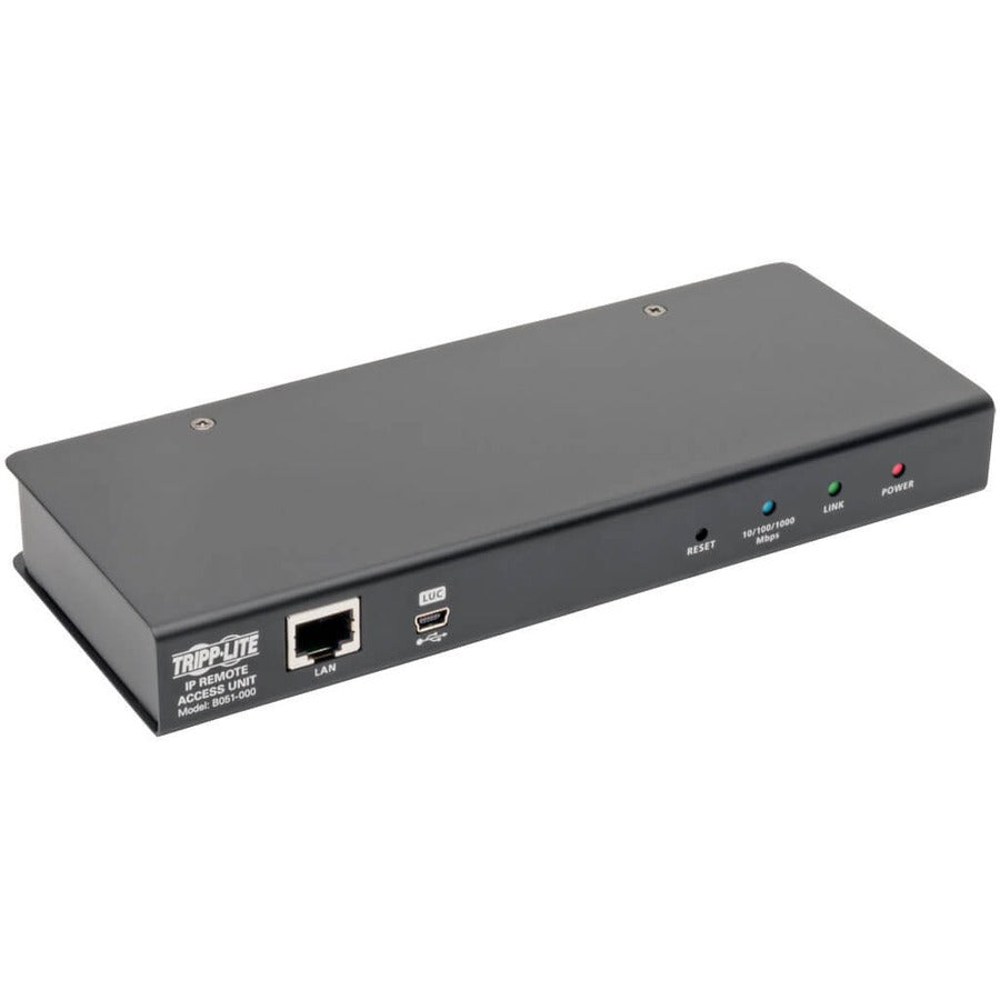 Tripp Lite KVM Server Remote Control External over IP RS-232 Port TAA GSA - 1 x 1 - 1 x Keyboard/Mouse/Video - 0U - Rack-mountable - B051-000 - eCommerce Business Prime
