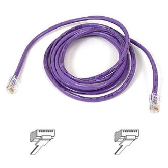 Belkin Cat5e Patch Cable - RJ-45 Male Network - RJ-45 Male Network - 7ft - Purple - A3L791-07-PUR-S - eCommerce Business Prime