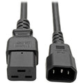Tripp Lite 2ft Power Cord Extension Cable C19 to C14 Heavy Duty 15A 14AWG 2' - (IEC-320-C19 to IEC-320-C14) 2-ft. - P047-002 - eCommerce Business Prime